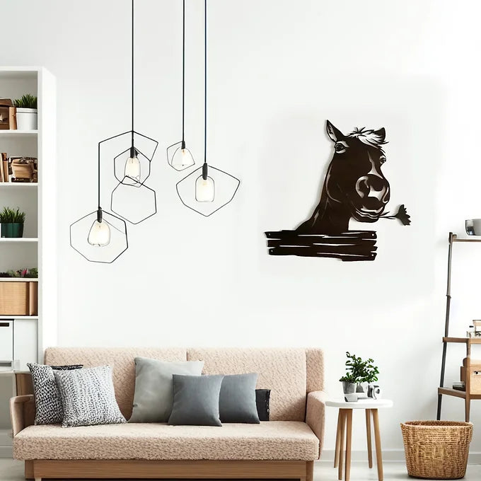 Tableau Cheval avec Rose