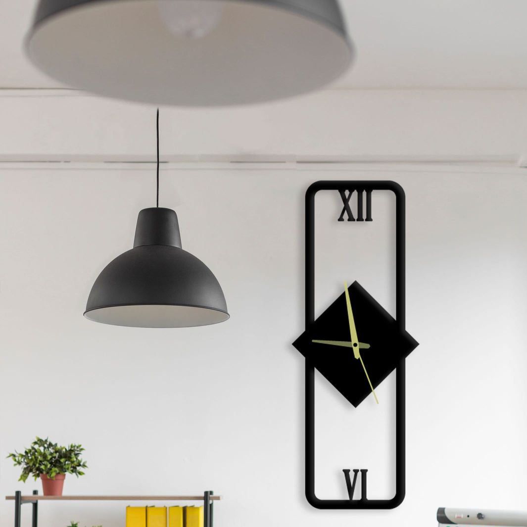 Horloge Murale Design Géométrique en Bois