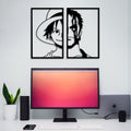 Tableau mural Luffy & Zorro - Duo légendaire