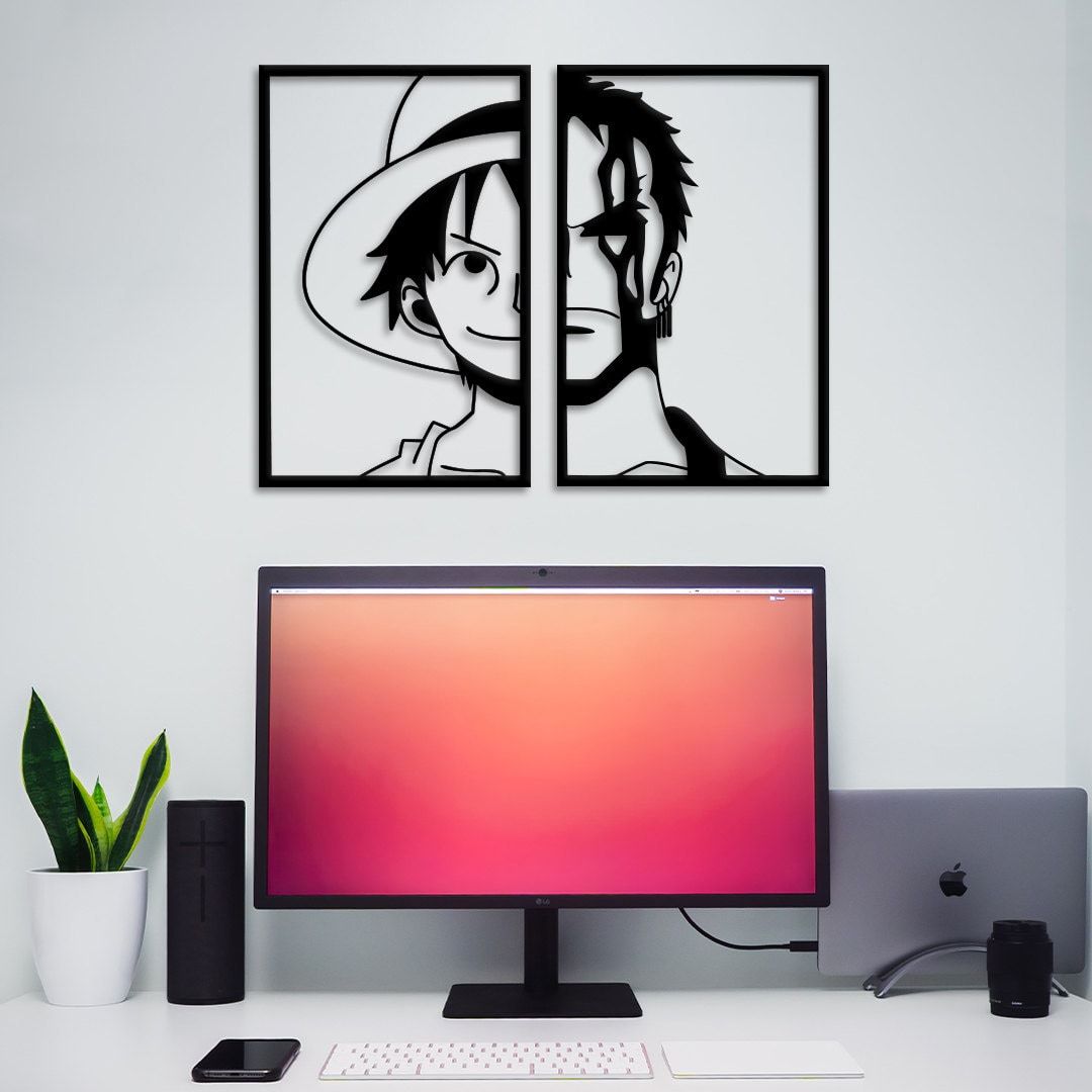 Tableau mural Luffy & Zorro - Duo légendaire