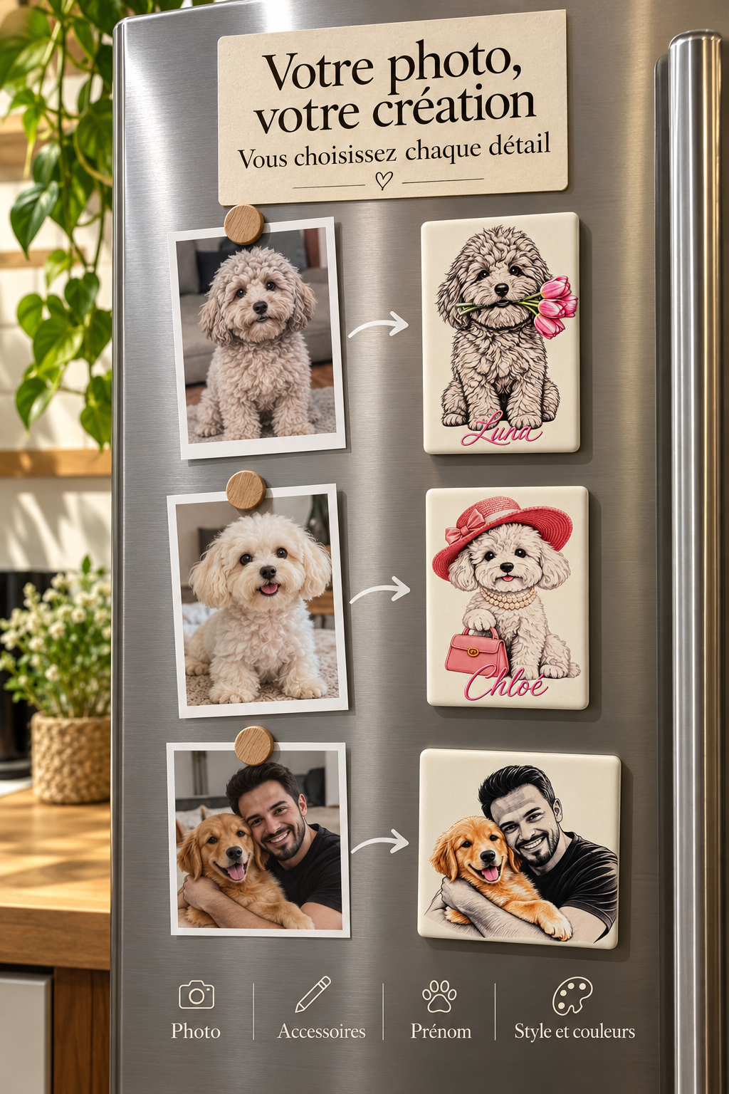 Magnet personnalisé en céramique