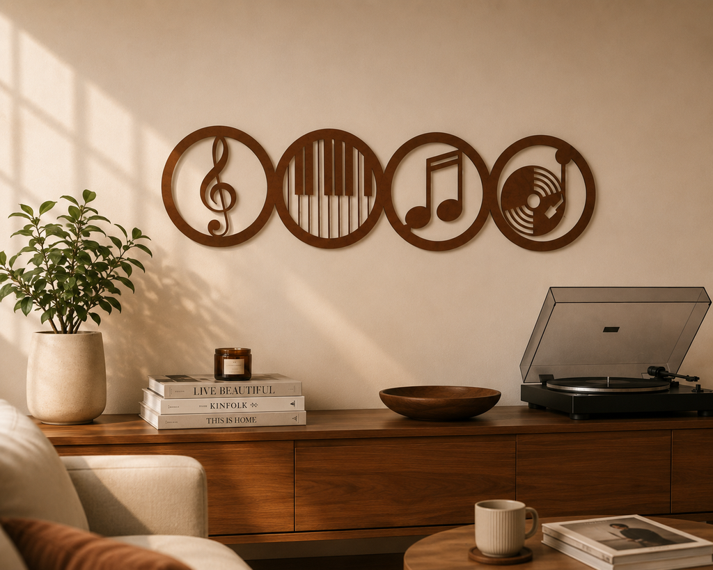 Décoration Murale Musique en Bois – Collection Harmonie