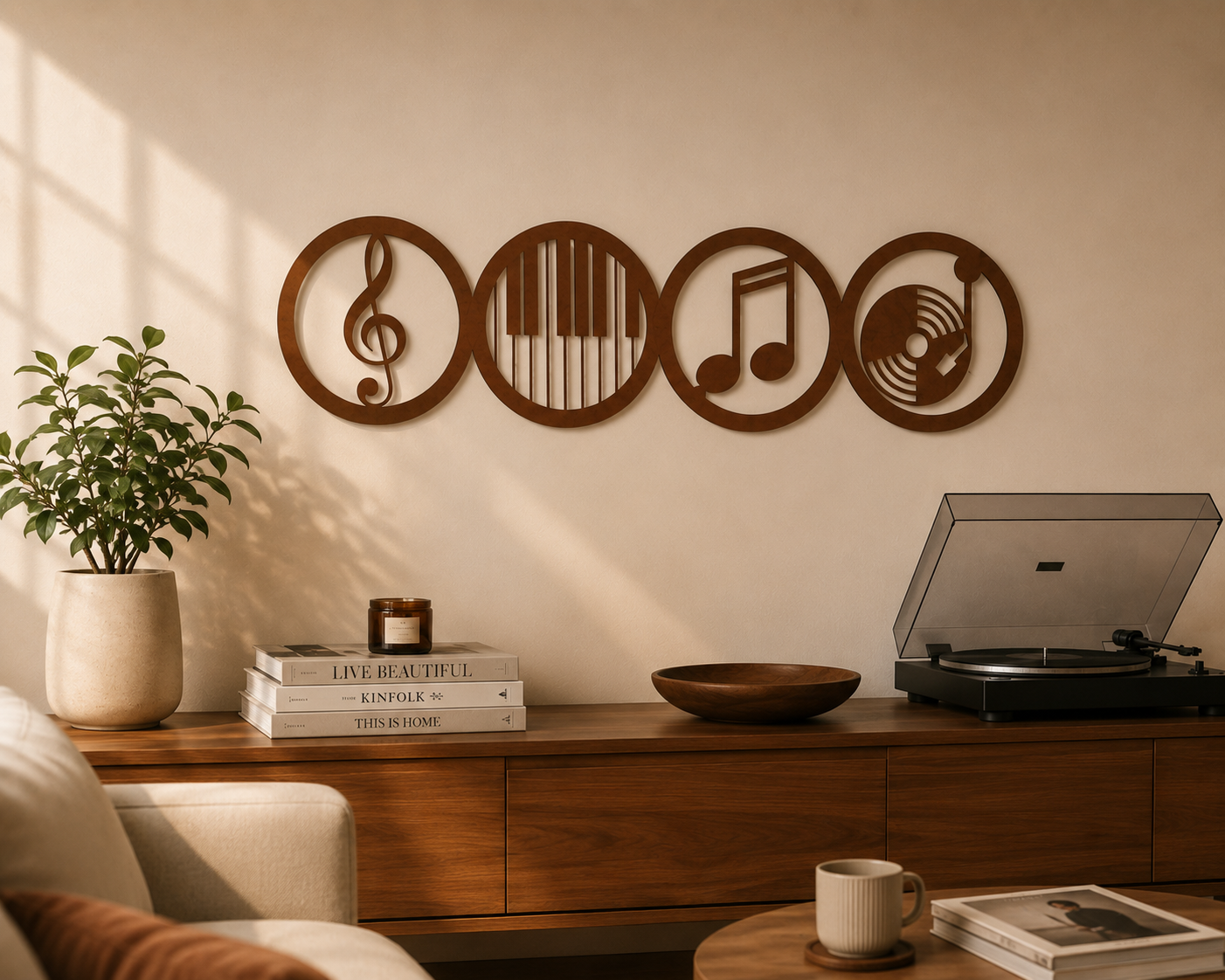 Décoration Murale Musique en Bois – Collection Harmonie