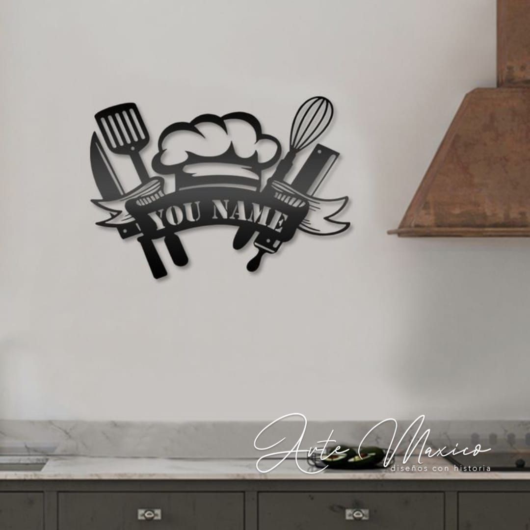 Plaque murale personnalisable – Chef de cuisine