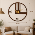 horloge Mural Design Moderne en bois