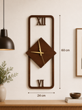 Horloge Murale Design Géométrique en Bois