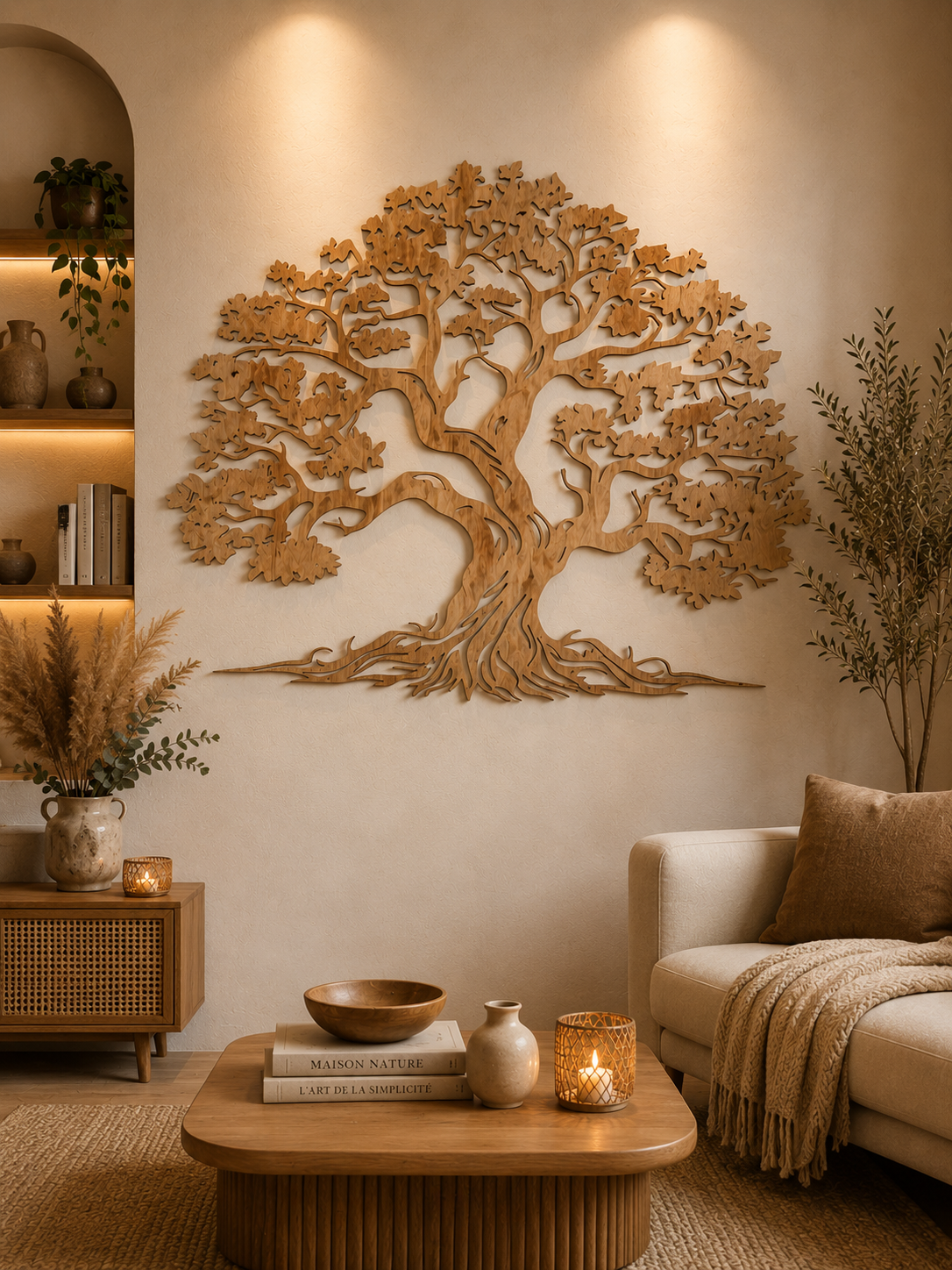 Arbre de Vie mural en bois - Design Nature