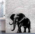 Décoration murale éléphant en bois - Grand éléphant