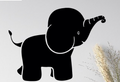 Décoration murale éléphant en bois - éléphant adorable