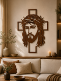 Le Christ Couronné – Décoration murale en bois