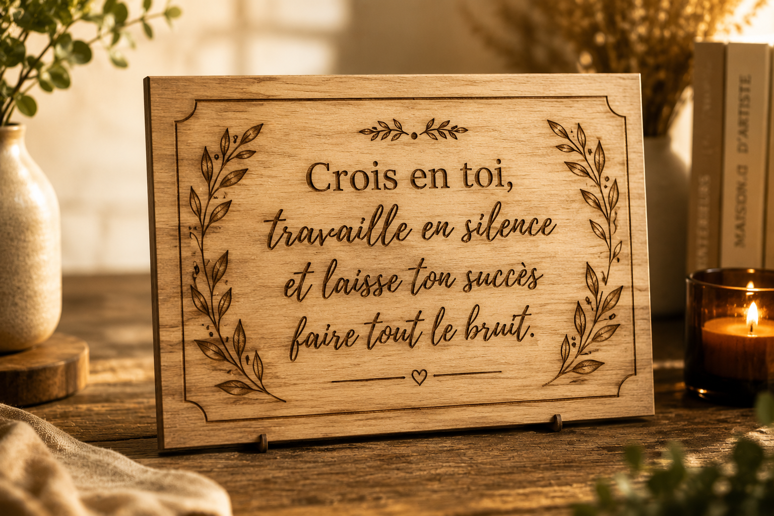 Gravure de texte personnalisé