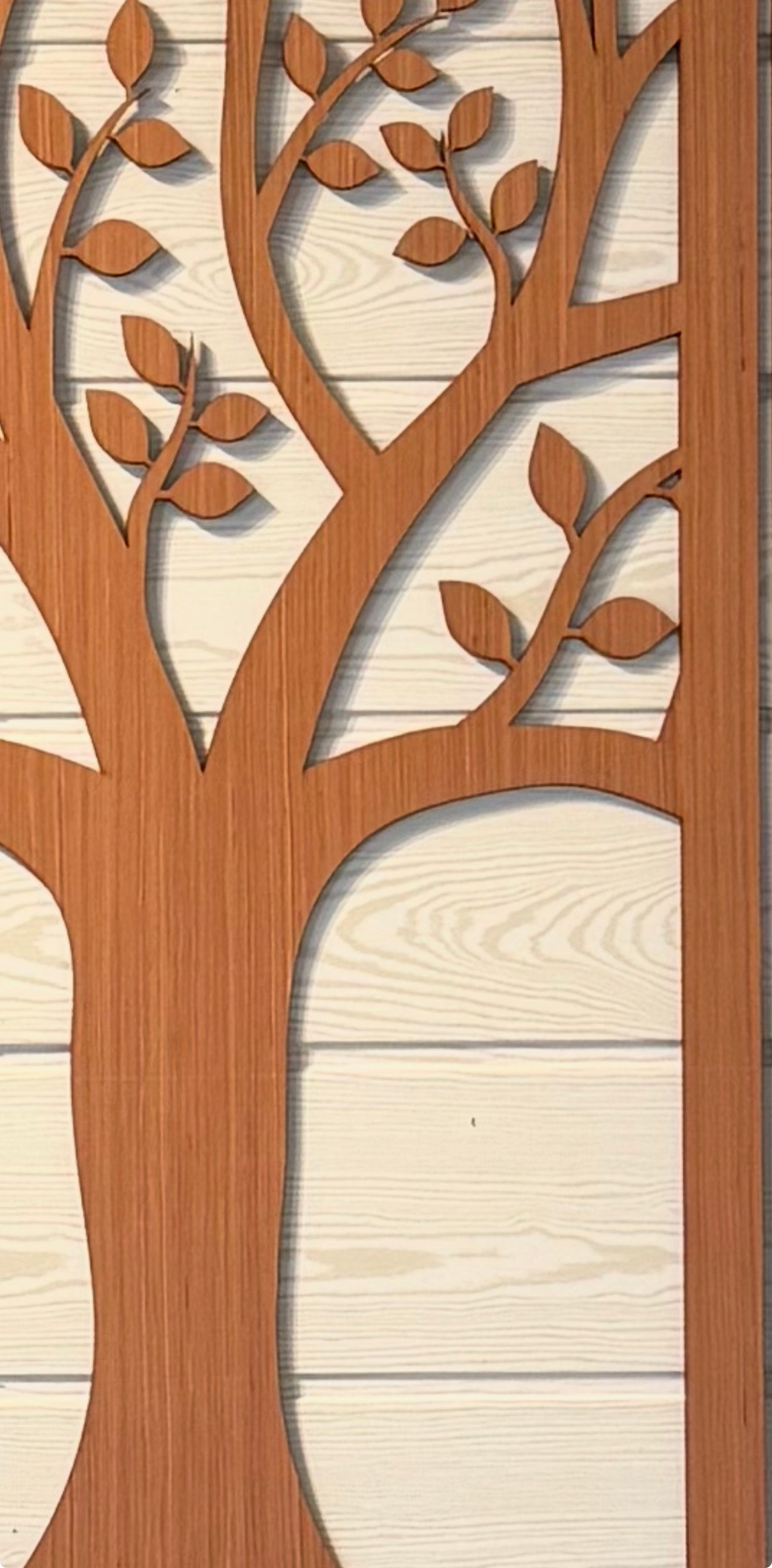 Arbre de vie mural en bois - Triptyque décoratif