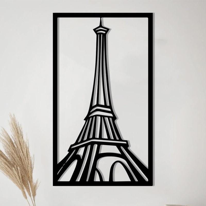 Tour Eiffel Contemporaine – Décoration murale en bois